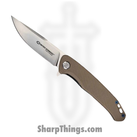 WithArmour – WA-091DTG – Flint – Folding Knife – D2 Satin Drop Point – G10 – Tan