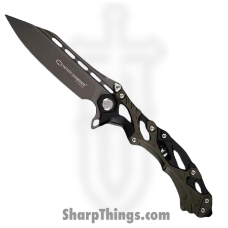 WithArmour – WA-102BG – Alien – Folding Knife – D2 Coated Reverse Tanto – Aluminum G10 – Black
