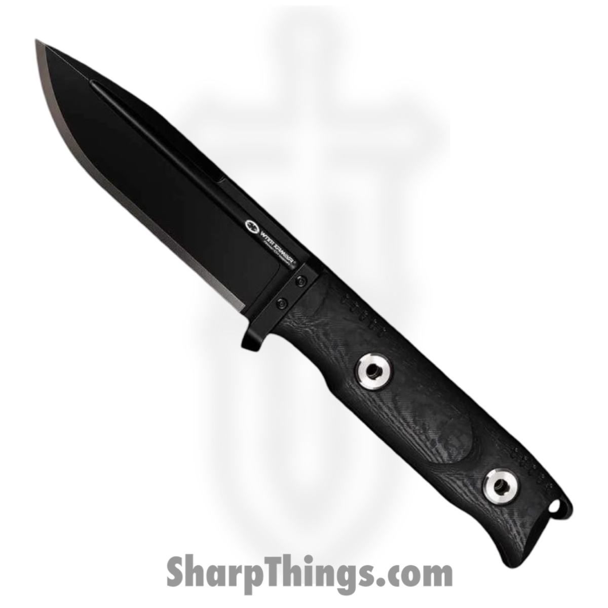WithArmour - WA099S-BK - StormS - Fixed Blade Knife - WASTEEL Coated Spear Point - SCFG10 - Black Red