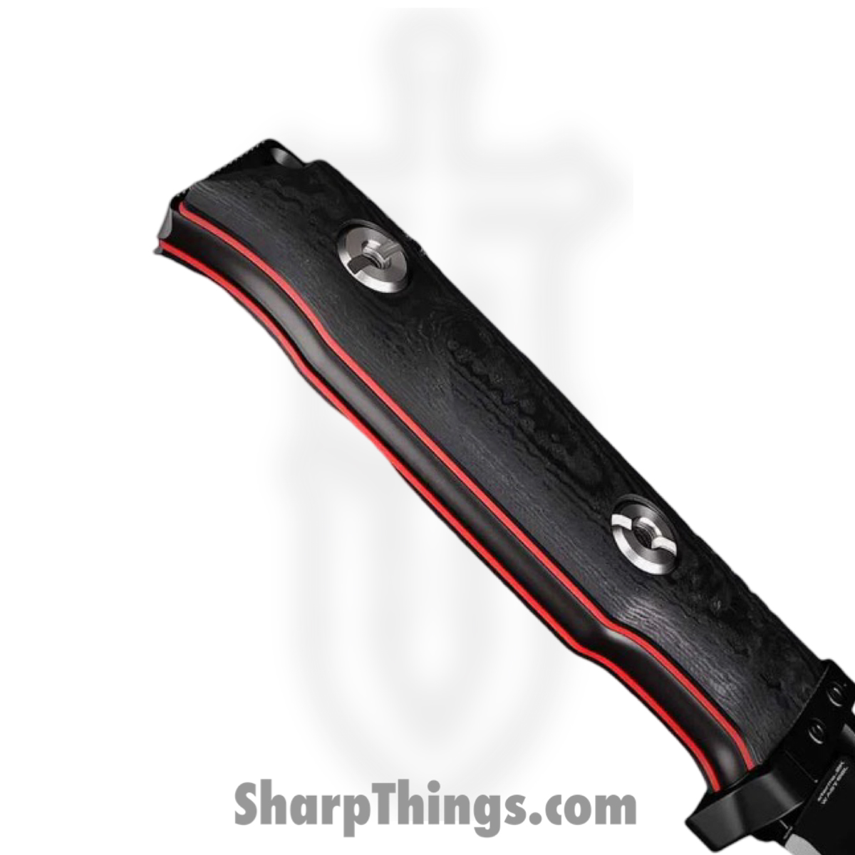 WithArmour - WA099S-BK - StormS - Fixed Blade Knife - WASTEEL Coated Spear Point - SCFG10 - Black Red - Image 4