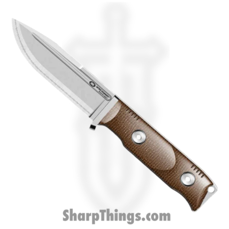 WithArmour – WA099S-TN – StormS – Fixed Blade Knife – WASTEEL Two Tone Spear Point – Micarta G10 – Tan Red