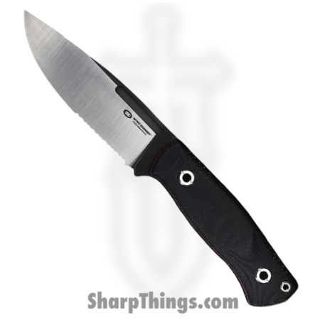 WithArmour – WA2301-110BK – Mercenary – Fixed Blade Knife – 12C27 Two Tone Drop Point P/S – Micarta G10 – Black Red