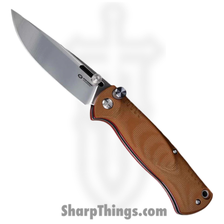 WithArmour – WA2301F-55TN – MercenaryF – Folding Knife – 12C27 Satin Drop Point – Micarta G10 – Tan Red