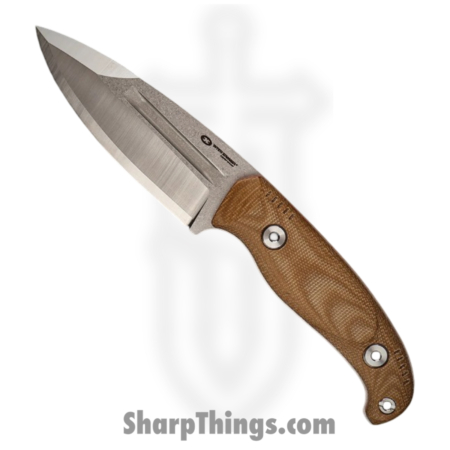 WithArmour – WA2417-TN – FuryField – Fixed Blade Knife – WASTEEL Stonewash Spear Point – Micarta G10 – Tan Red
