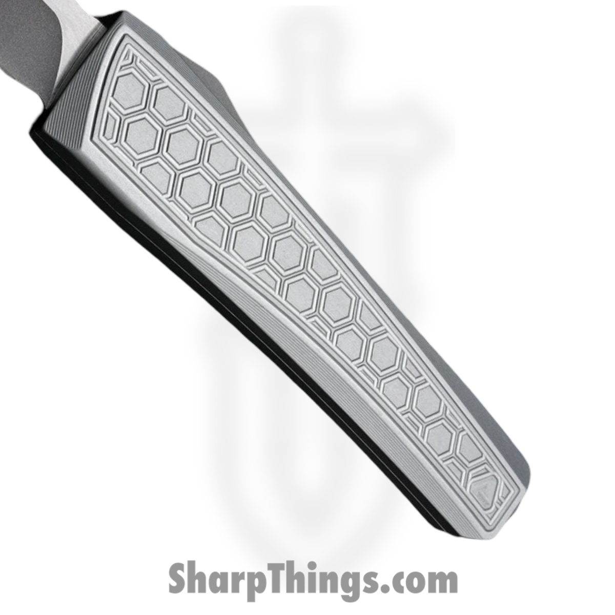 Core Edge - 0331 - Echo - OTF Auto - CPM MagnaCut Blasted Tanto - Aluminum - Natural - Image 5