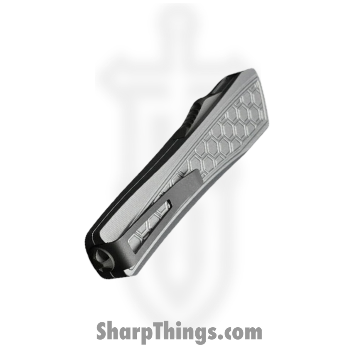 Core Edge - 0331 - Echo - OTF Auto - CPM MagnaCut Blasted Tanto - Aluminum - Natural - Image 3