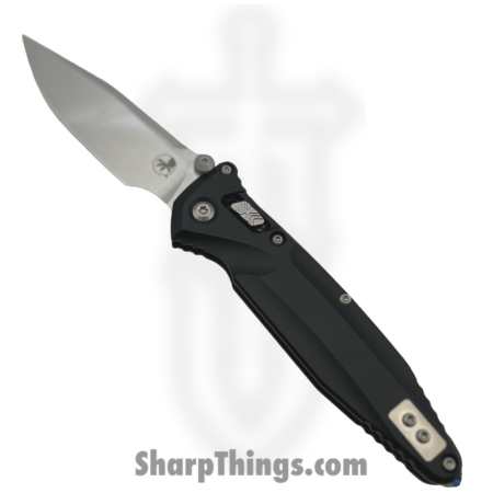 Microtech – 159RL-10 – Socom Delta – Folding Knife – M390MK Stonewash Spear Point – Aluminum – Black