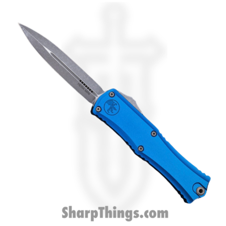 Microtech – 1702M-10APBL – Mini Hera II – OTF Auto – M390MK Apocalyptic Dagger – Aluminum – Blue