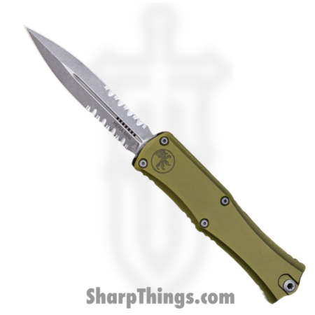 Microtech – 1702M-11APOD – Mini Hera II – OTF Auto – M390 Apocalyptic Dagger P/S – Aluminum – OD Green