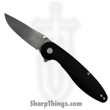 ABW – ABW-M1-SW-BK – Model 1 – Folding Knife – CPM MagnaCut Stonewash Drop Point – 6061-T6 Aluminum – Black