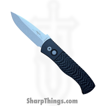ProTech – E7A05-20CV – CQC7 – Automatic Knife – 20CV Stonewash Spear Point – 6061-T6 Aluminum – Black