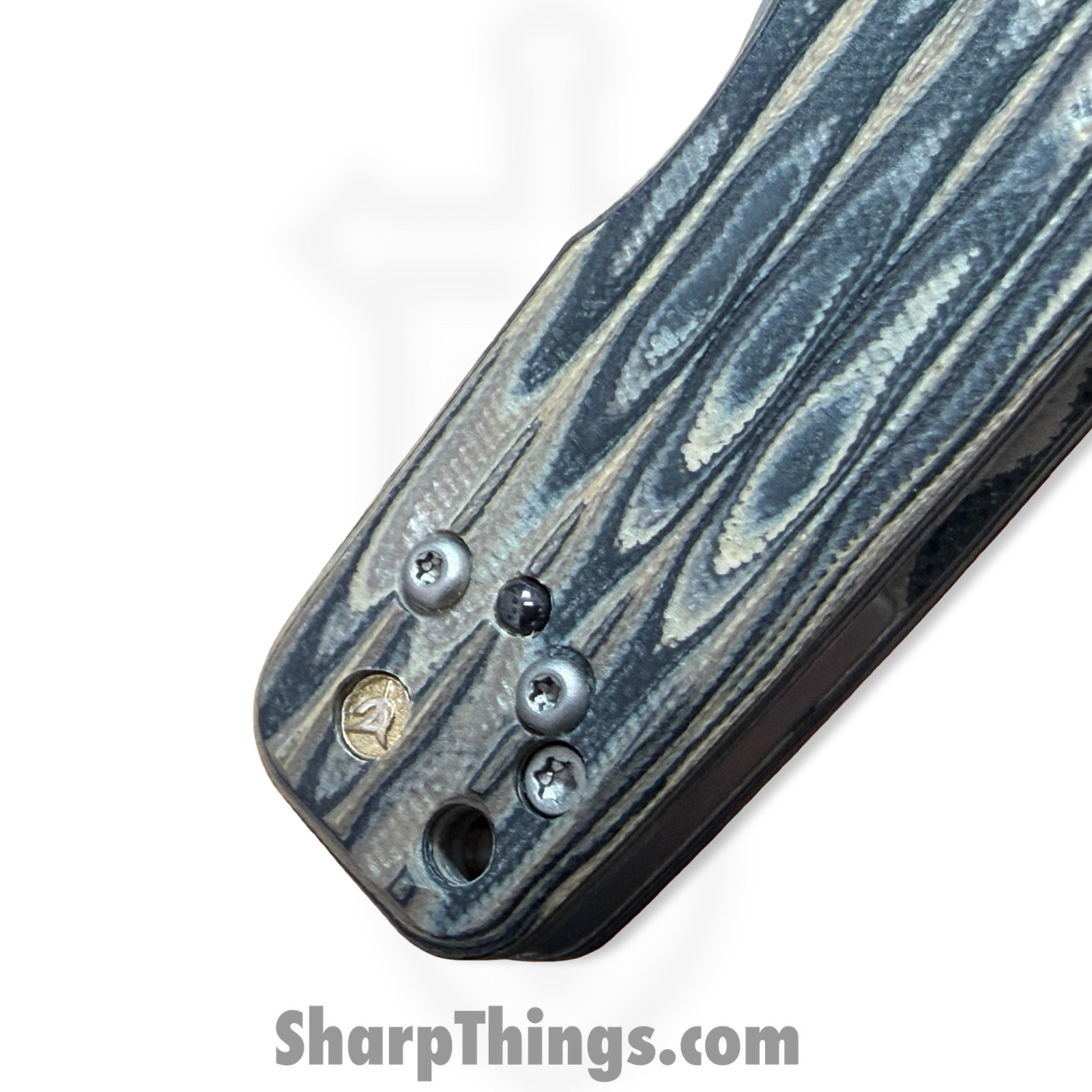 Elishewitz Custom Knives - ECKMacVSOG - Mac V SOG Axis Lock - Folding Knife - S45VN Matte Clip Point - G10 - Burl - Image 6