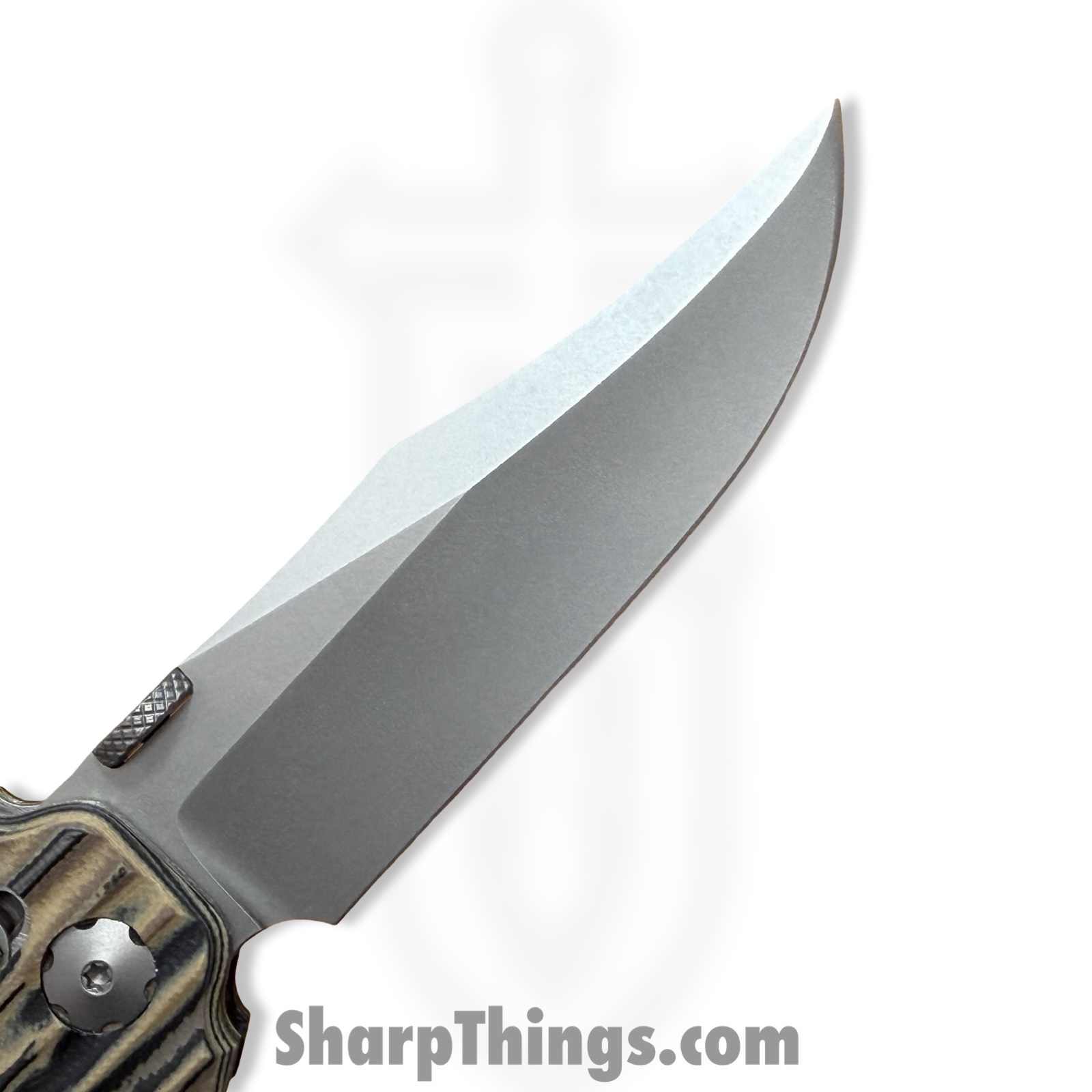 Elishewitz Custom Knives - ECKMacVSOG - Mac V SOG Axis Lock - Folding Knife - S45VN Matte Clip Point - G10 - Burl - Image 13