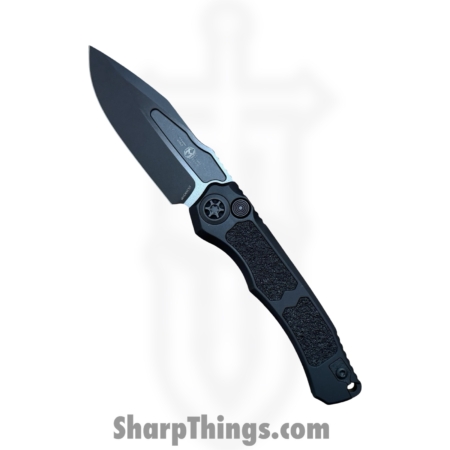 Heretic Knives – H000-6A-T – Wraith Tactical – Automatic Knife – CPM S35VN Coated Clip Point – Aluminum CF Bolster – Black