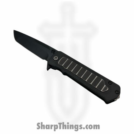 Medford Knife and Tool – MK140SPT-30PV-TPCP-BN – TFF-4 – Folding Knife – S35VN Coated Tanto – “Gatorbelly Inlay” Titanium – Black