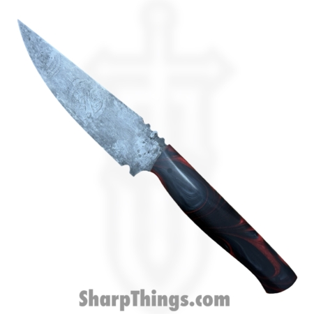 Red Monkey CK – RMCKBS2603 – Chisel Monkey – Fixed Blade Knife – 1095 HC Stonewash Wharncliffe – Epoxy – Multi