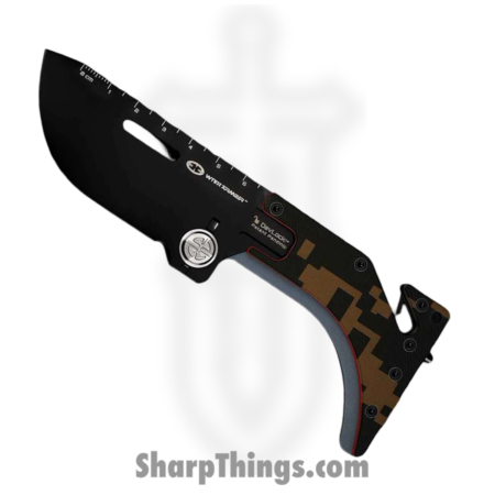 WithArmour – WA-2418-CM – UltraThin DAV™ Lock Card – Folding Knife – 14C28N Coated Drop Point – G10 – Red Brown Green