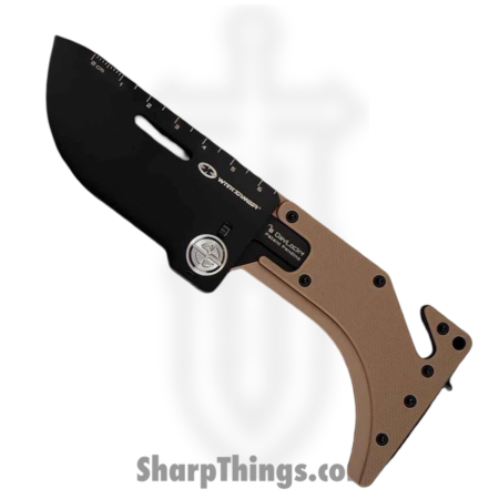 WithArmour – WA-2418-TN – UltraThin DAV™ Lock Card – Folding Knife – 14C25N Coated Drop Point – G10 – Tan Red