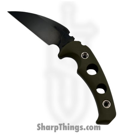 1881 Knife Works – MMS043 – FUK – Fixed Blade Knife – 1095 Cro-Van Coated Hawkbill – G10 – OD Green