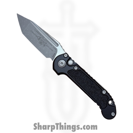 Microtech – 1136-10AP – LUDT Gen III – Automatic Knife – M390MK Stonewash Tanto – Aluminum – Black