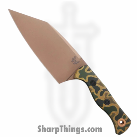 Benchmade – 4010FE-261 – Limited Edition Station Knife – Fixed Blade Knife – CPM 154 Coated Wharncliffe – Aluminum – Camo