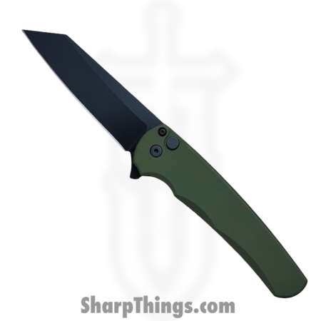 ProTech – 5403-Green – Malibu – Folding Knife – CPM MagnaCut DLC Reverse Tanto – Aluminum – Green