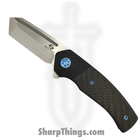 Beans Blades – BB-WarM-CF – Warrior Mini – Folding Knife – M390 Satin Tanto – Titanium – Black