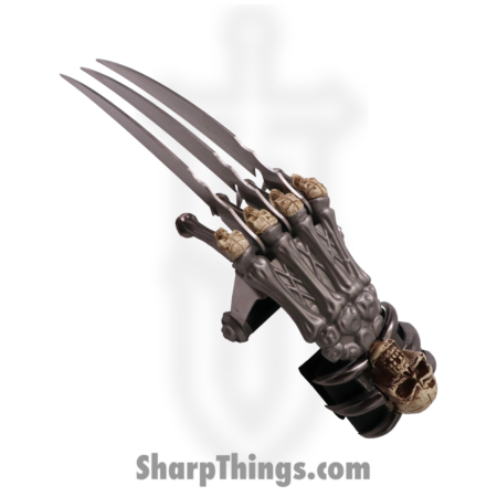 VOC – H-9005 – Skeleton Hand Claw – Stainless Satin – Metal – Silver