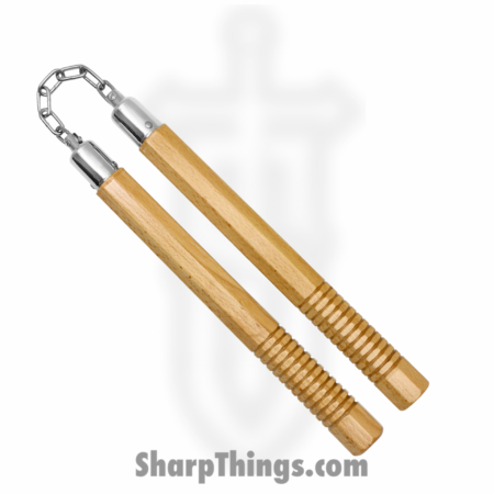 VOC – NC290 – 12″ OCTAGON Nunchaku – Wood – Natural