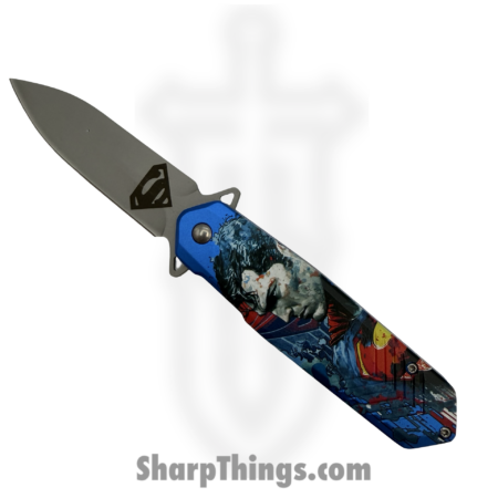 VOC – PF63K – Superman – Assisted Open Knife – Stainless Coated Spear – Aluminum – Red/Blue