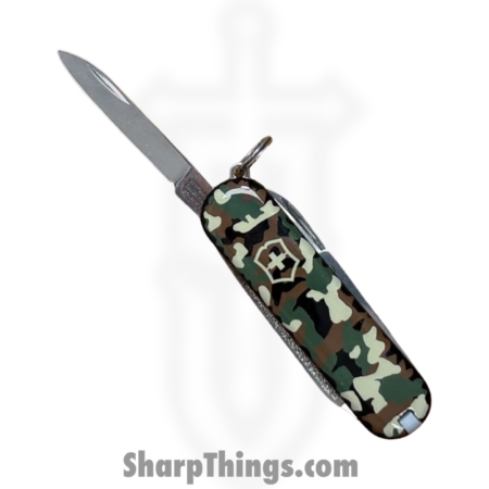 Victorinox – VN0622394 – Classic Camouflage – Folding Knife – Stainless Polished Drop Pont – ABS – Camo