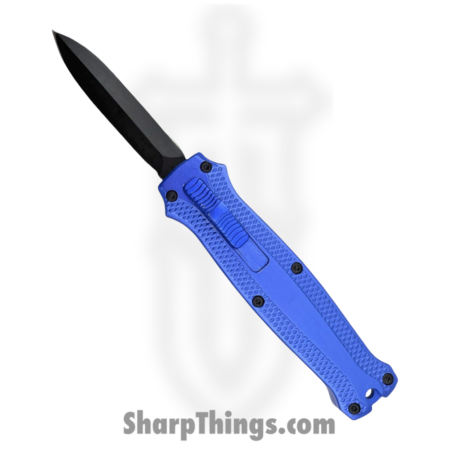 Atomic Knives – WNS-A705-BL – Micro Cali 2 – OTF Auto – D2 Coated Dagger – Aluminum – Blue