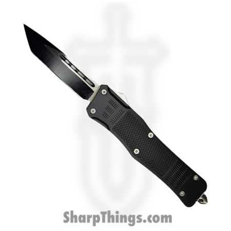 Atomic Knives – WNS-A9 – ATOMIC Select FAT MAN – OTF Auto – D2 Two Tone Tanto – Aluminum – Black