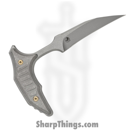 Microtech – 218-10APMS1 – BEE – Fixed Blade Knife – 440C SS Apocalyptic Wharncliffe – Milled Titanium – Apocalyptic