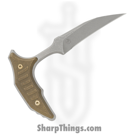 Microtech – 218-10APMS2 – BEE – Fixed Blade Knife – 440C SS Apocalyptic Wharncliffe – Milled Titanium – Antique Bronze