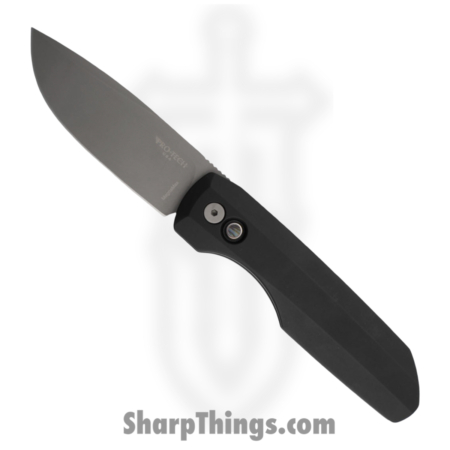 ProTech – BSA26.VERO.2 – Vero Synapse 2 – Automatic Knife – CPM MagnaMax Blasted Drop Point – Aluminum – Black