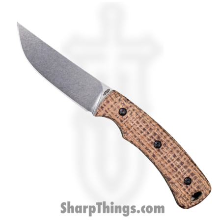 TRM – DLR-TAG-MIC-BLP – Tagalong – Fixed Blade Knife – CPM MagnaCut Stonewash Clip Point – Micarta – Burlap