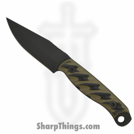 Half Face Blades – HFB6260C – Crow Jr – Fixed Blade Knife – S45VN Coated Drop Point – G10 – Black OD Green
