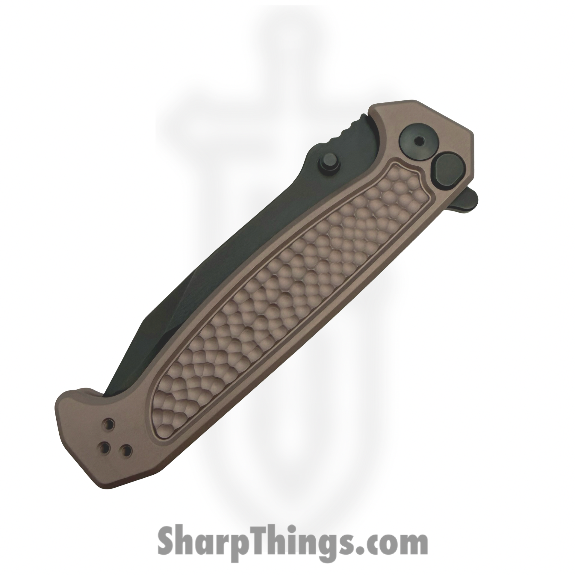 Half Face Blades - HFB6260K - Extremis Folder - Folding Knife - CPM S45VN Coated Spear Point - Titanium - Black - Image 3
