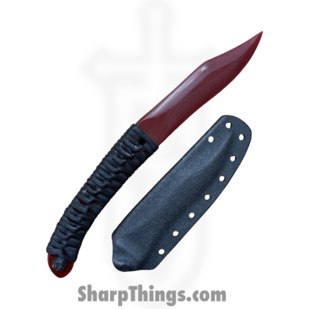 Johnny Mayhem – JM0626_H – Sneaky Fighter – Fixed Blade Knife – G-10 Drop Point – G10 – Black|Red