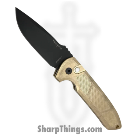 ProTech – LG3136 – Rockeye – Automatic Knife – CPM MagnaCut Coated Drop Point – Textured AlBronze – Bronze