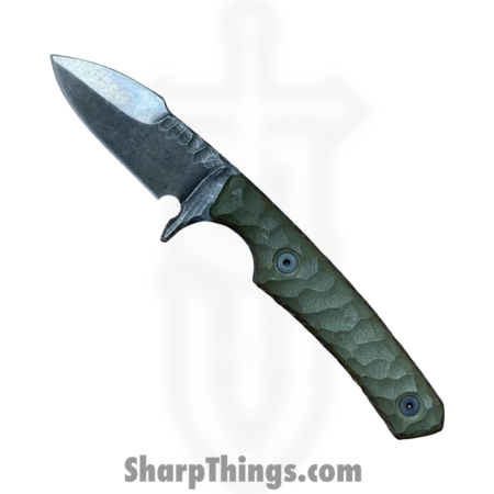 Lex Rex – LRBSA002 – EDC Kestrel – Fixed Blade Knife – 80CRV2 Coated DE Spear Point – G10 – OD Green