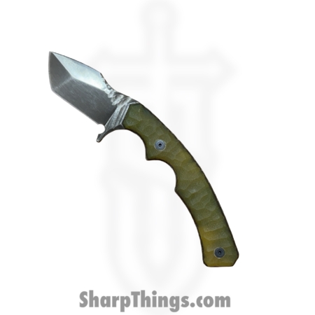 Lex Rex – LRBSA006 – Wraith – Fixed Blade Knife – 80CRV2 Coated Multi Grind Tanto – G10 – Gold