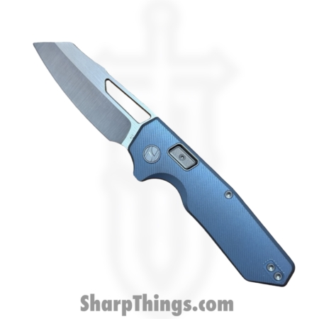 N.U.M.B. Knifeworks – NKW-N1Blue – N1 The Cornerstone – Folding Knife – S90V Satin Sheepsfoot – Titanium – Blue