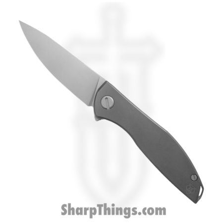 Shirogorov Knives – SHI-NL – Neon Lite – Folding Knife – ELMAX Stonewash Drop Point – Titanium – Gray