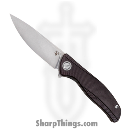 Shirogorov Knives – SHI-URS-F95-MARM – Ursus F95 – Folding Knife – ELMAX Stonewash Drop Point – Micarta – Maroon